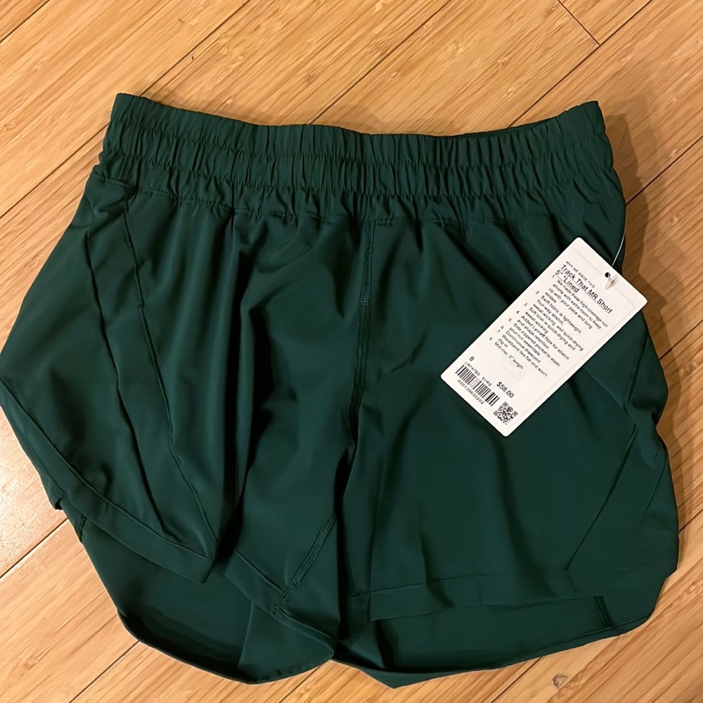 Lululemon Track That Shorts 5” Lined - forest green